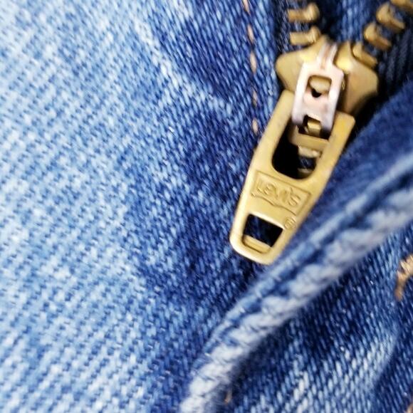 LEVI'S JEANS Women's Baggy Dad Cotton Tencel Medium Blue Wash - Size W28 L30 - Picture 7 of 9